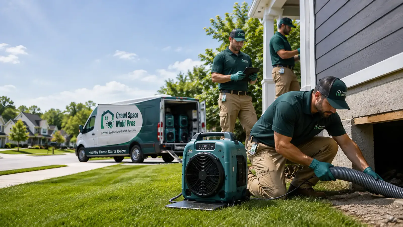 Crawl Space Mold Removal in Merrillville, IN